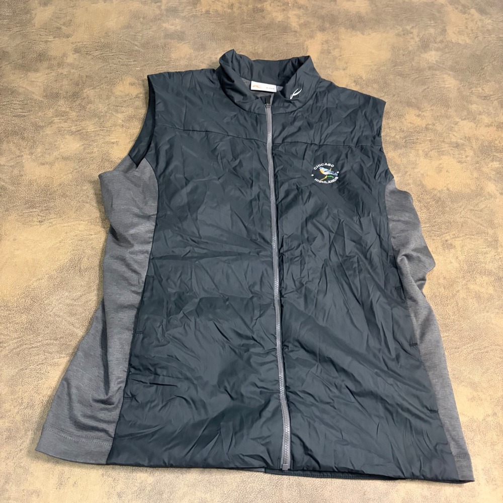 KJUS Hybrid Radiation Vest Mens 50 M Black Gray Chicago Highlands Golf